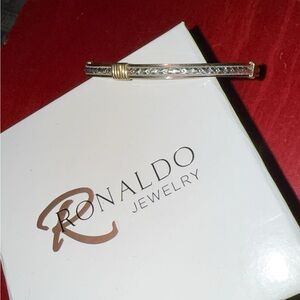 Ronaldo Katbird Jewelry Silver and Gold Bracelet